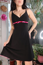 Load image into Gallery viewer, Vintage 2000s Black Mini Dress with Pink Tulle
