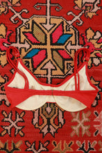Load image into Gallery viewer, Vintage 90s Red Boho Print Underwire Bikini Top
