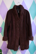 Vintage 2000s Brown Faux Fur Penny Lane Jacket