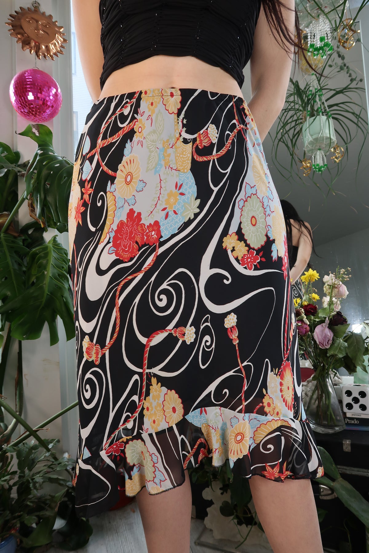 Vintage 2000s Abstract Pattern Skirt