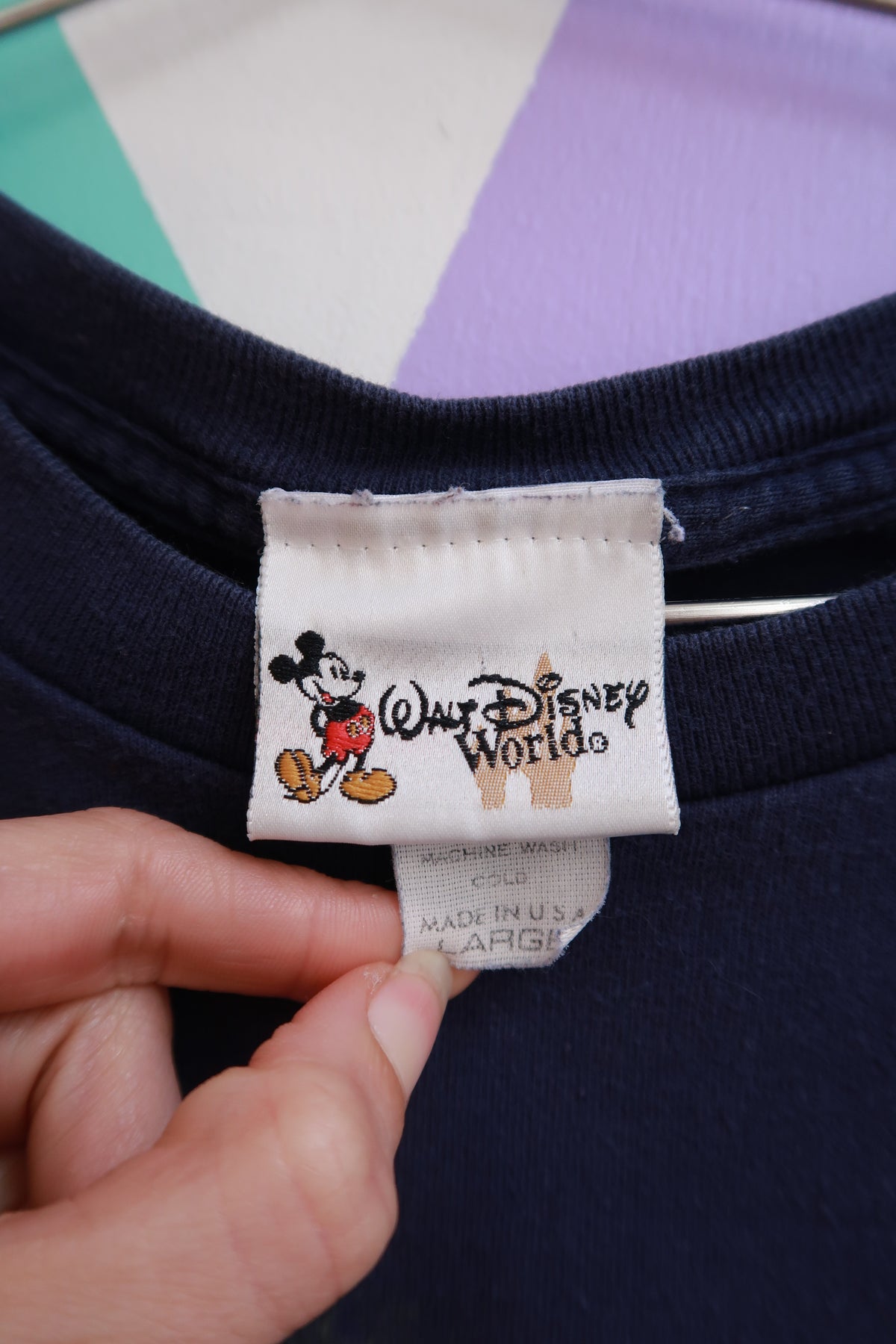 Vintage 90s Disney Animal Kingdom Navy Blue Graphic T-Shirt