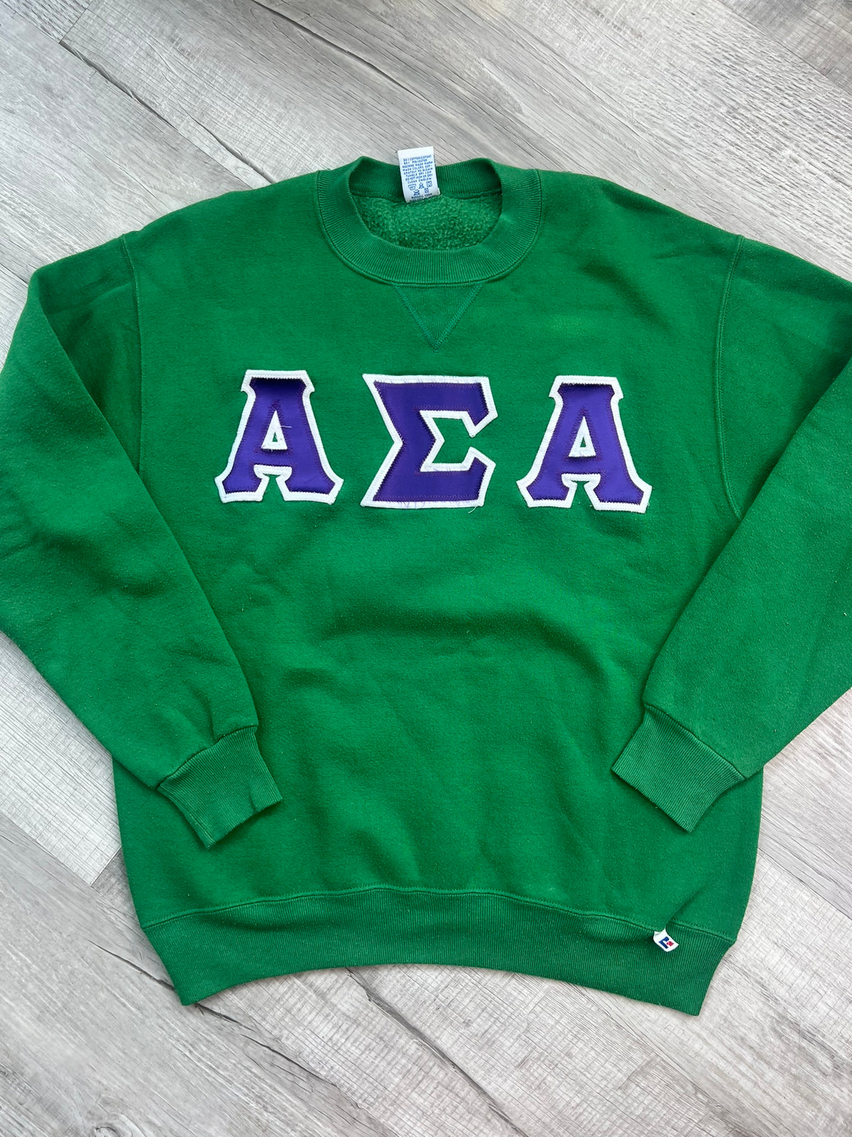 Vintage Alpha Sigma Alpha crewneck sweatshirt by Elektra Vintage featuring a classic design and comfortable fit.