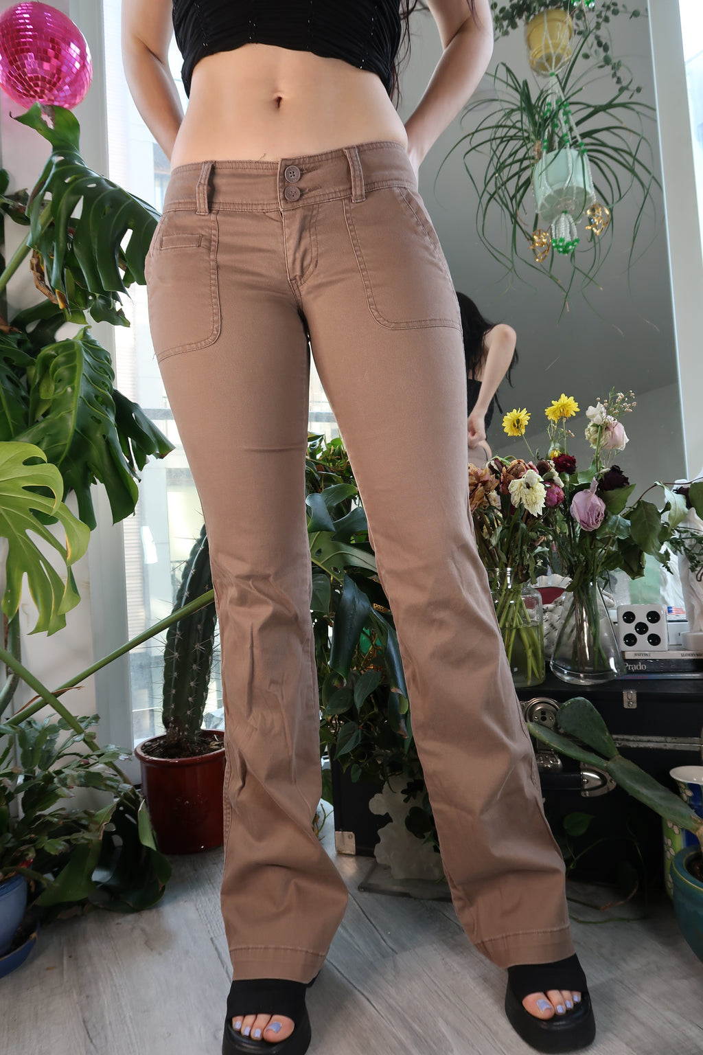 Vintage Hollister Low Rise Flare Pants – Y2K 2000s Style