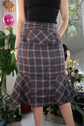 Vintage 2000s Nanette Lepore Plaid Skirt