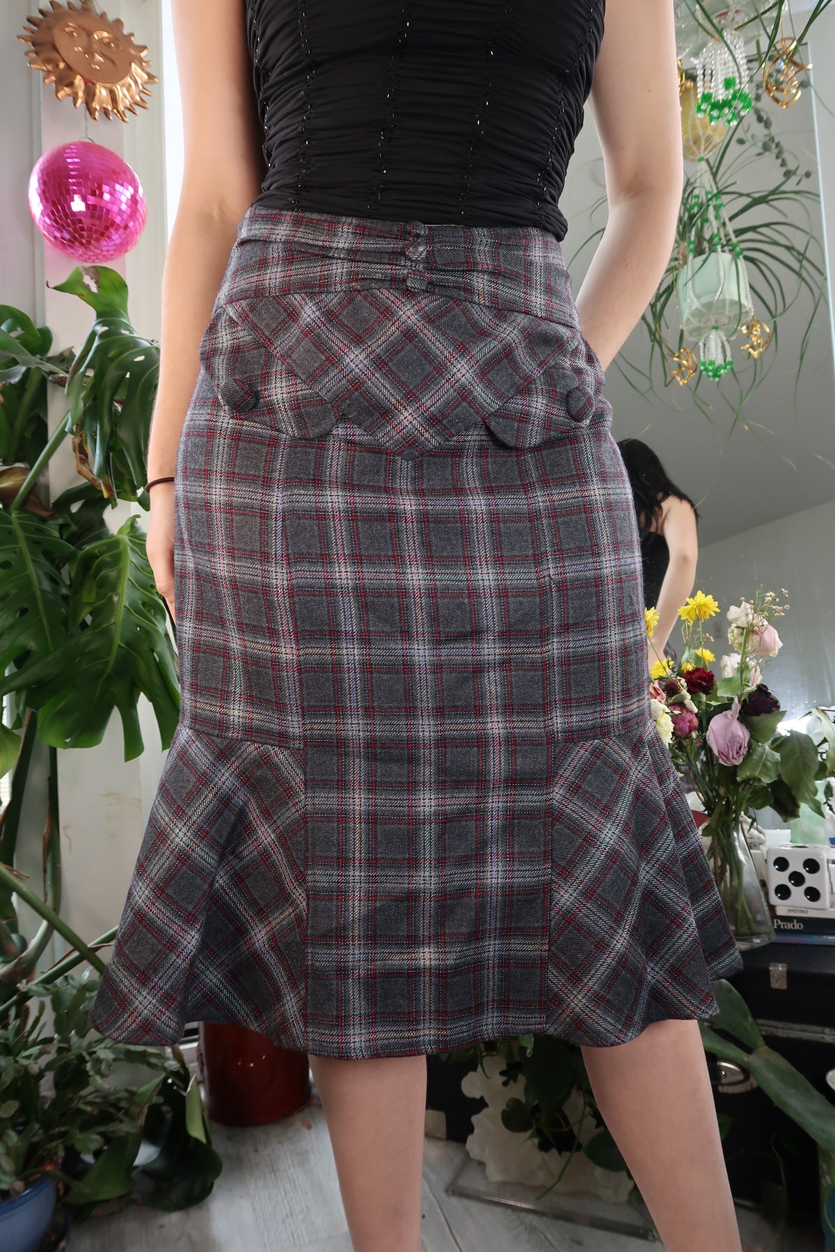Vintage 2000s Nanette Lepore Plaid Skirt