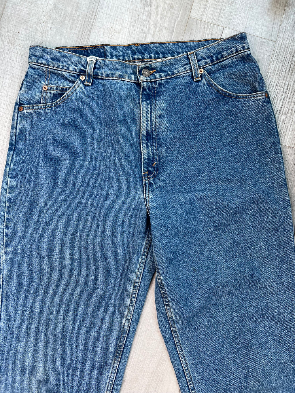 Levi’s 921 Vintage Orange Tab Tapered Fit Tapered Leg Blue Jeans - Elektra Vintage