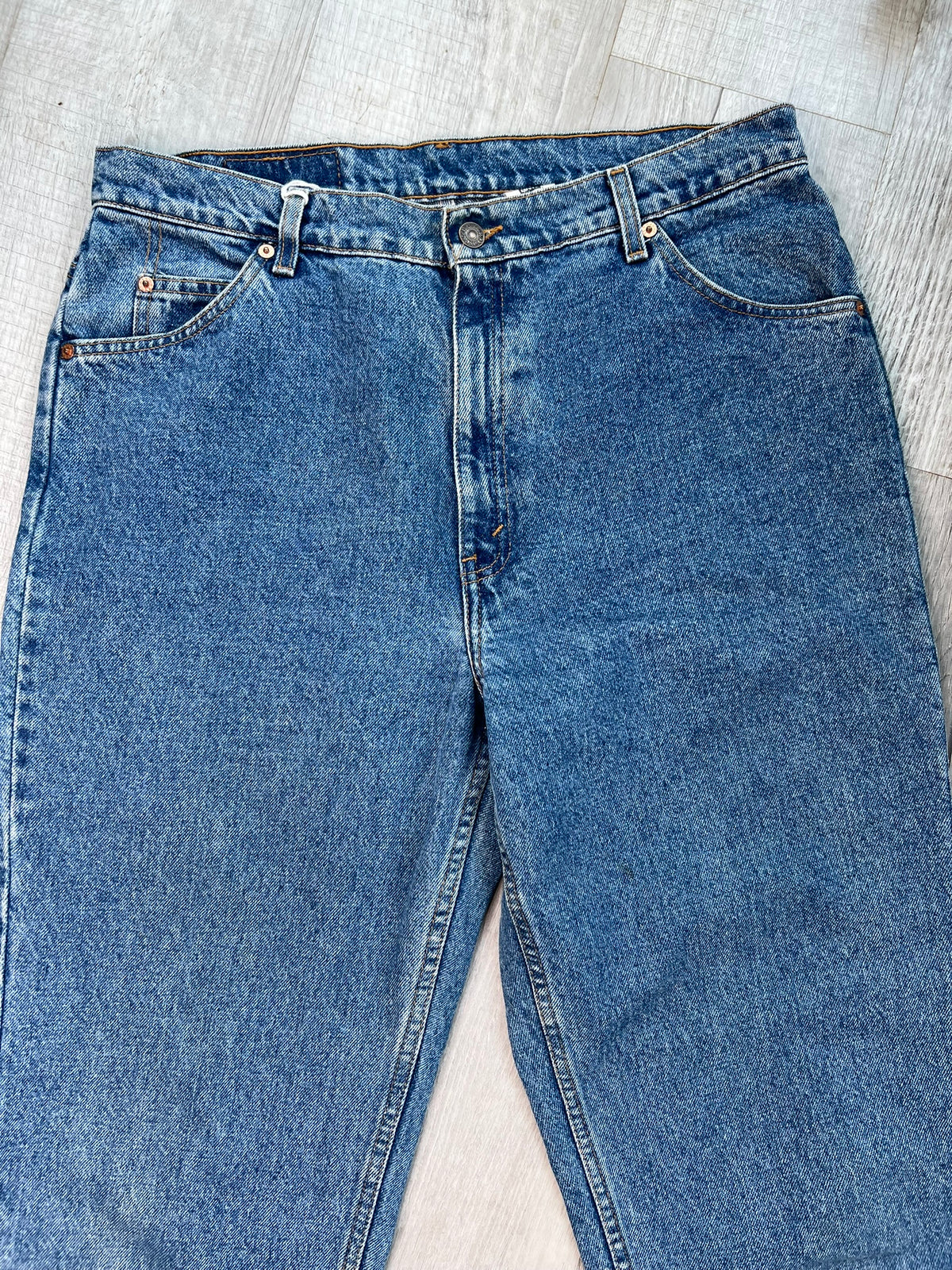 Levi’s 921 Vintage Orange Tab Tapered Fit Tapered Leg Blue Jeans - Elektra Vintage