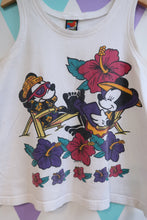 Load image into Gallery viewer, Vintage 90s Mickey &amp; Minnie Tropical Hibiscus Graphic Tank Top
