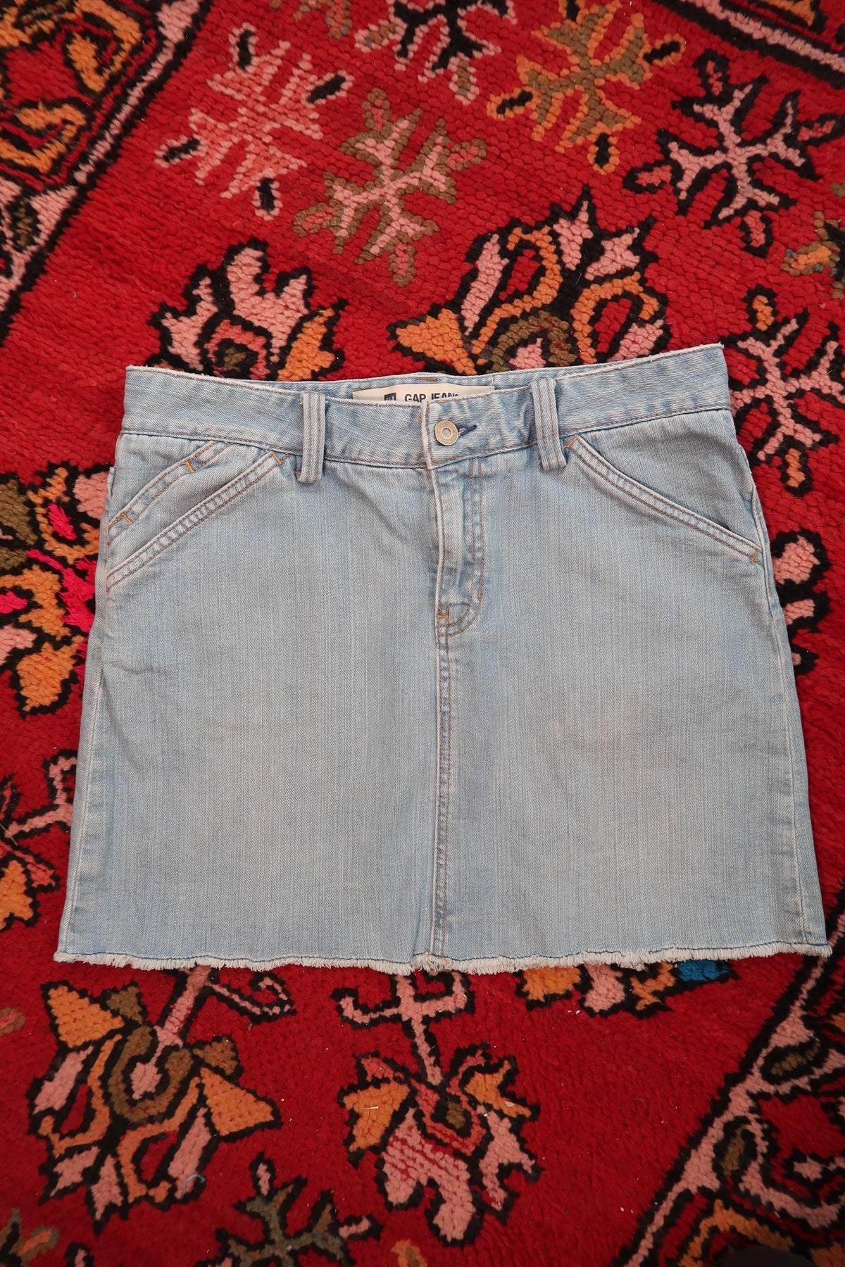 Vintage 2000s Gap Light Wash Denim Skirt - Elektra Vintage