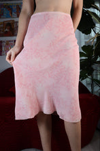 Load image into Gallery viewer, Vintage 2000s Pink Rose Silk Skirt
