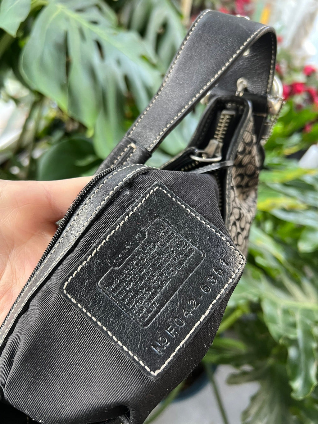 Vintage 2004 Coach Signature Soho Black Monogram Bag