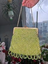 Load image into Gallery viewer, Vintage 1960s Green Beaded Handbag
