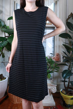 Load image into Gallery viewer, Vintage 2000s Gap Black Striped Slinky Midi Dress
