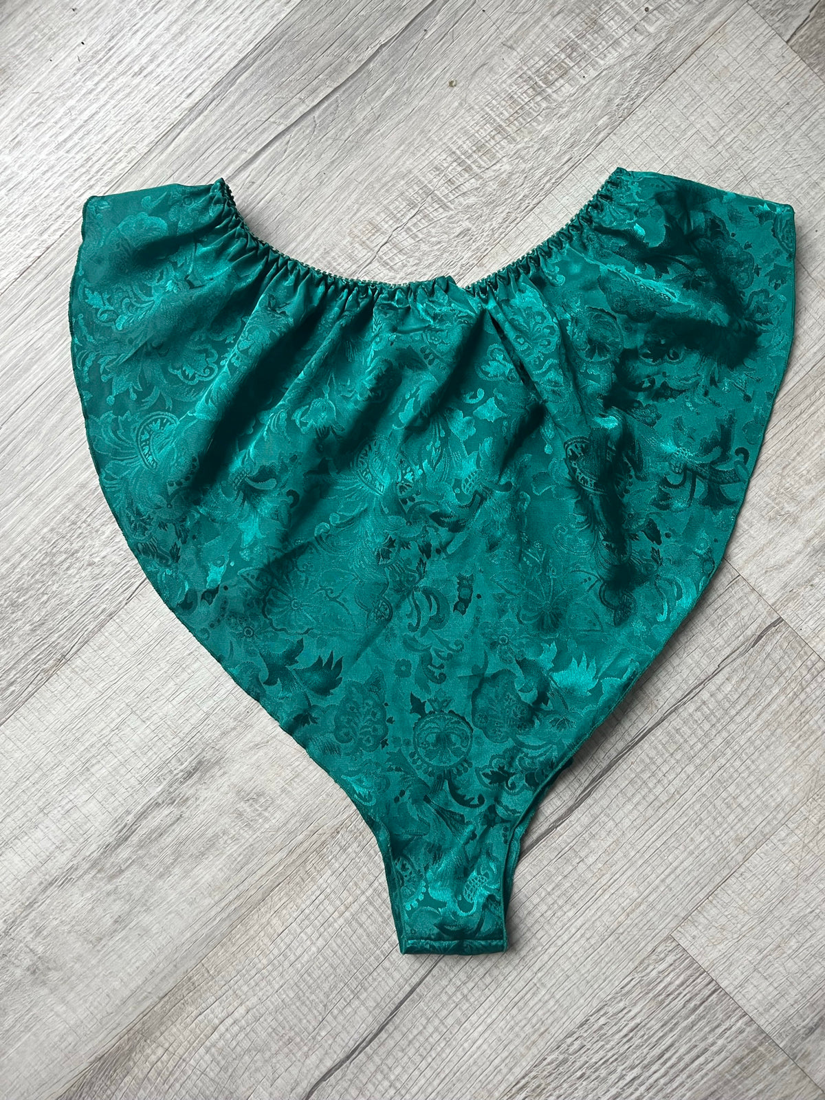 Vintage Gold Label Victoria's Secret Green Satin Shorts - Elektra Vintage