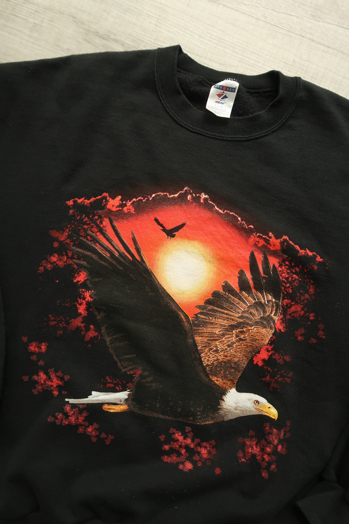 2000s Vintage Bald Eagle Graphic Crewneck Sweater - Elektra Vintage