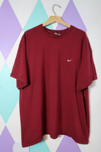 Load image into Gallery viewer, 2000s Maroon Nike Swoosh T Shirt
