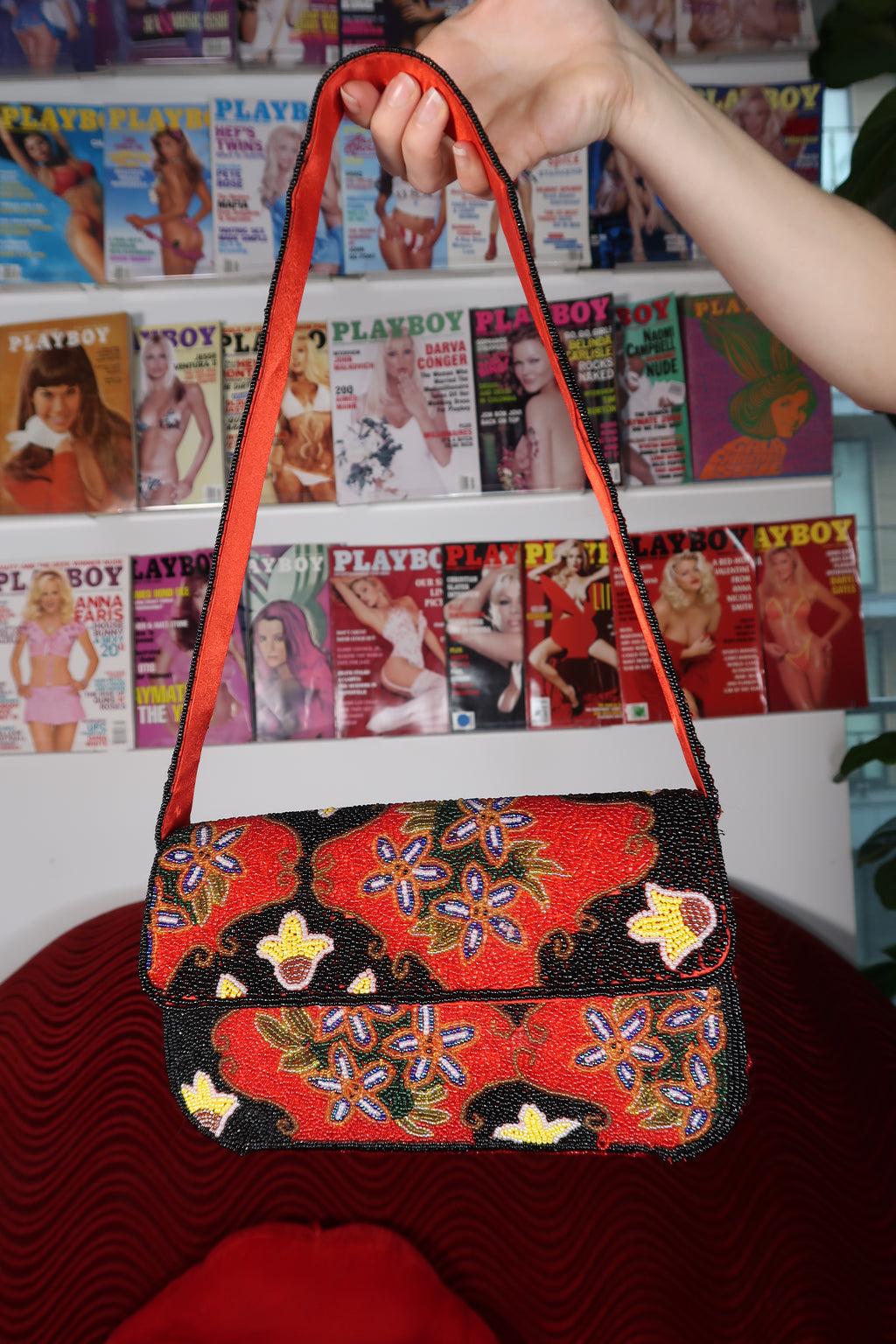 Vintage 90s Barse Beaded Shoulder Bag