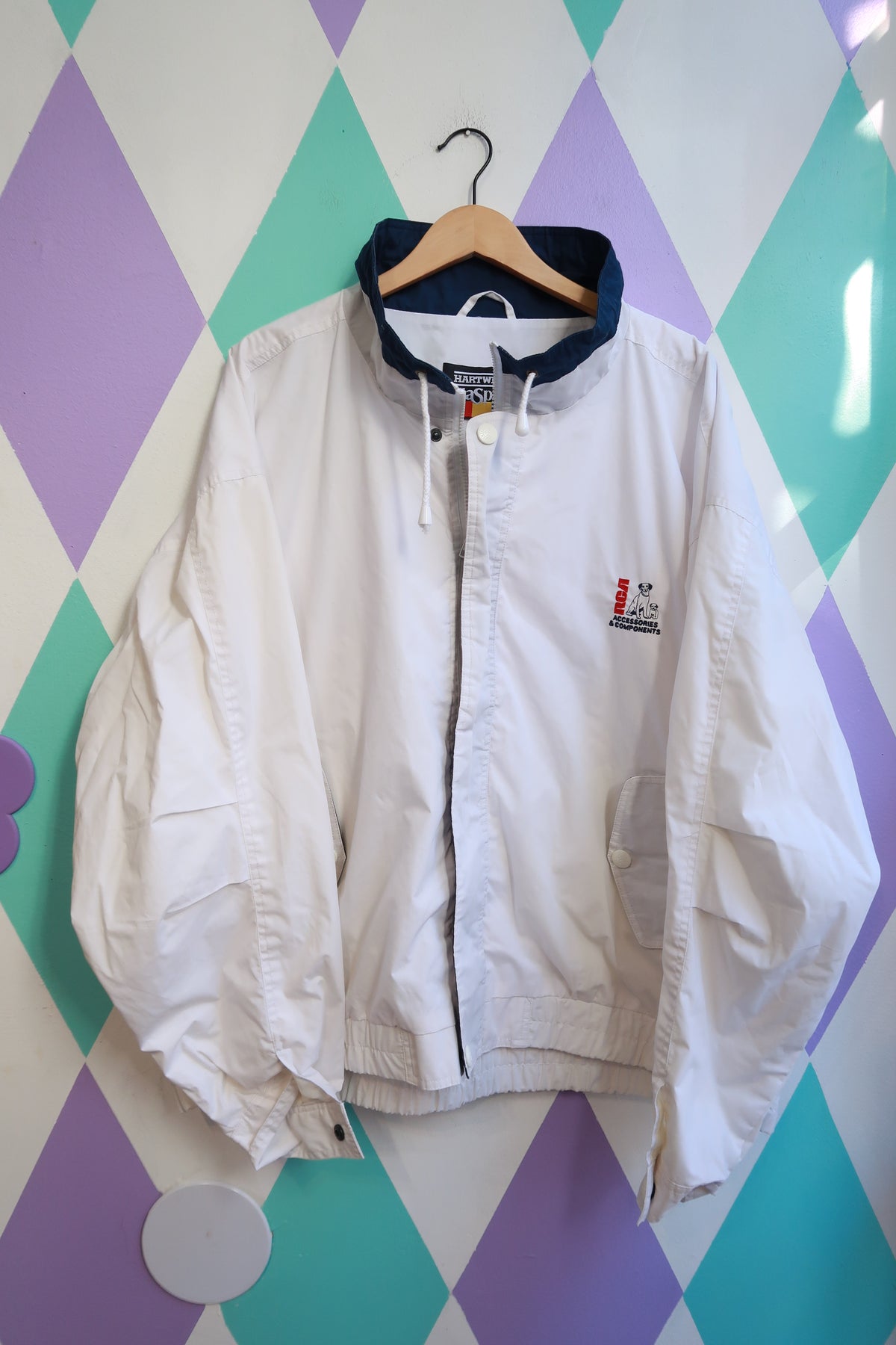 Vintage 80s RCA Accessories & Components windbreaker jacket - Elektra Vintage