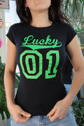 Vintage 2000s Lucky 01 Graphic Tee