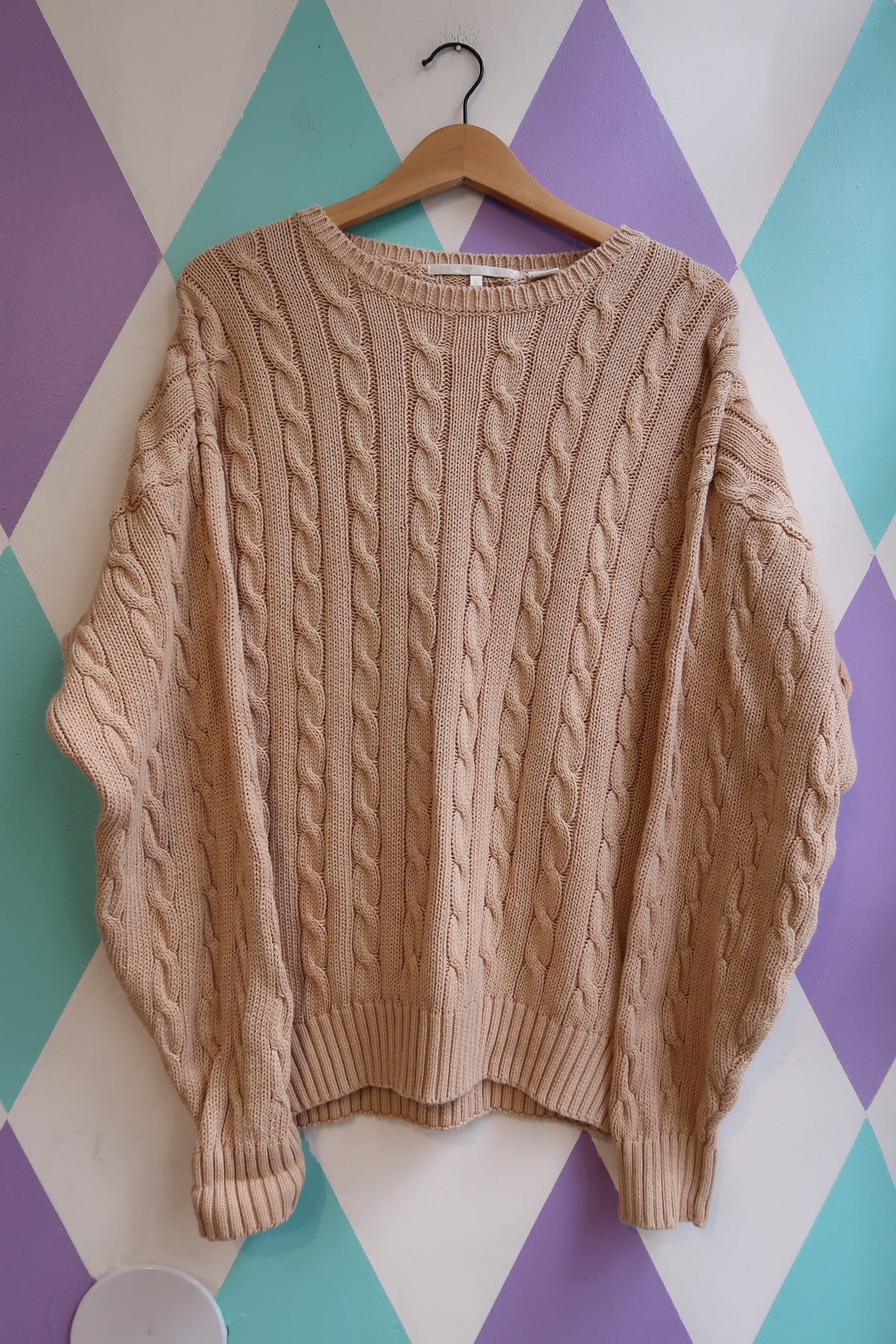Vintage 1990s Cable Knit Sweater
