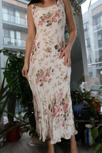 Load image into Gallery viewer, Vintage 90s Rose Floral Maxi Dress
