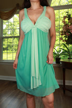 Load image into Gallery viewer, Vintage Y2K Mint Green Chiffon Cocktail Dress
