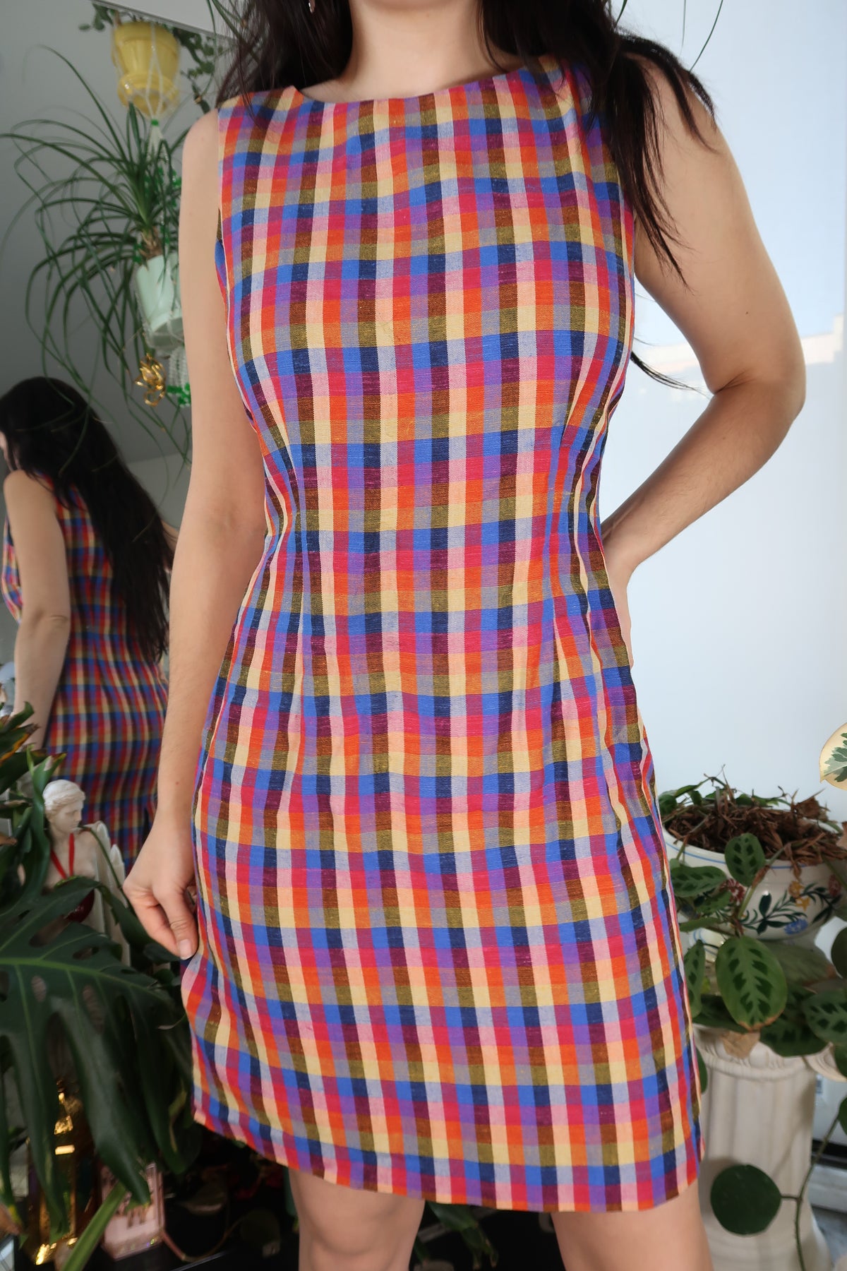 Vintage Plaid Dress