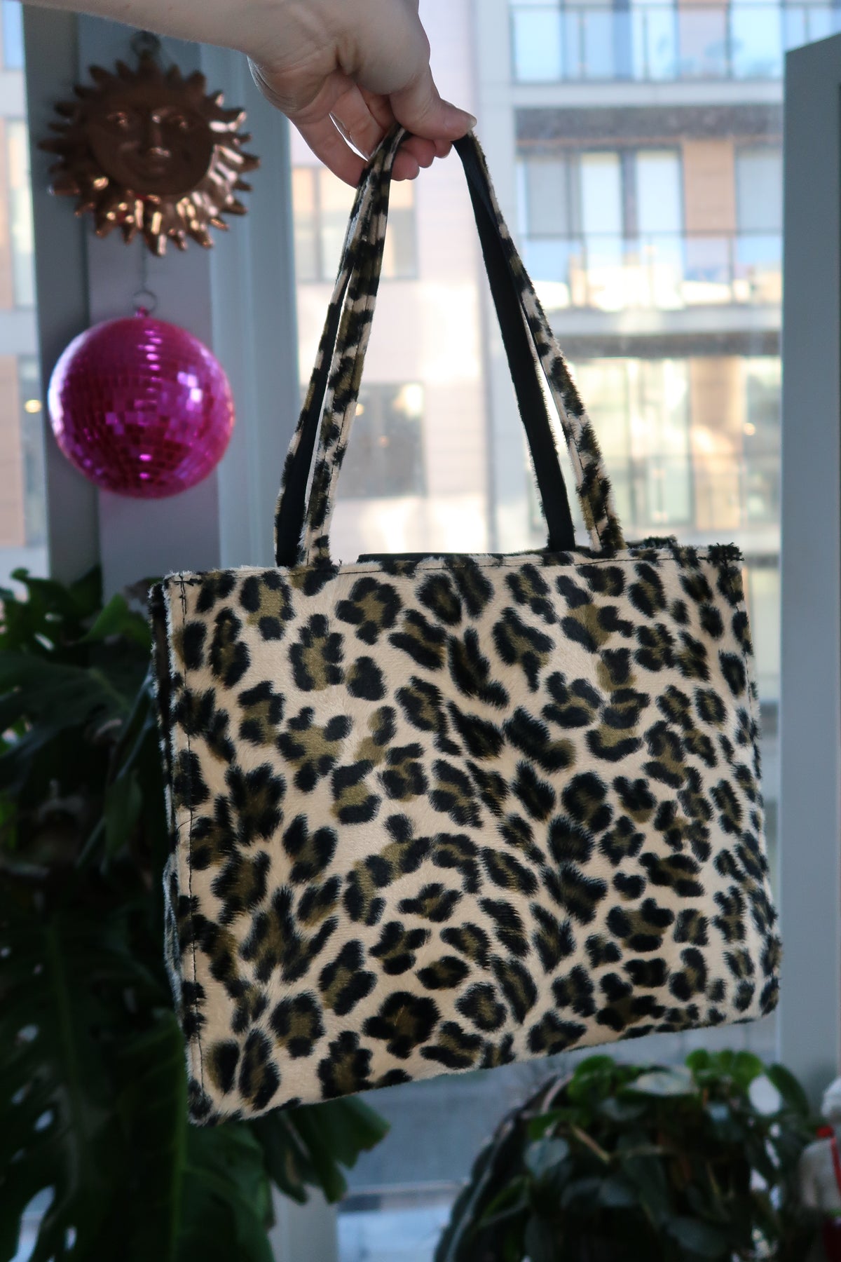 Vintage 2000s Cheetah Print Faux Fur Purse