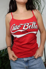 Load image into Gallery viewer, Deadstock Cherry Red Ciao Bella Graphic Tank Top
