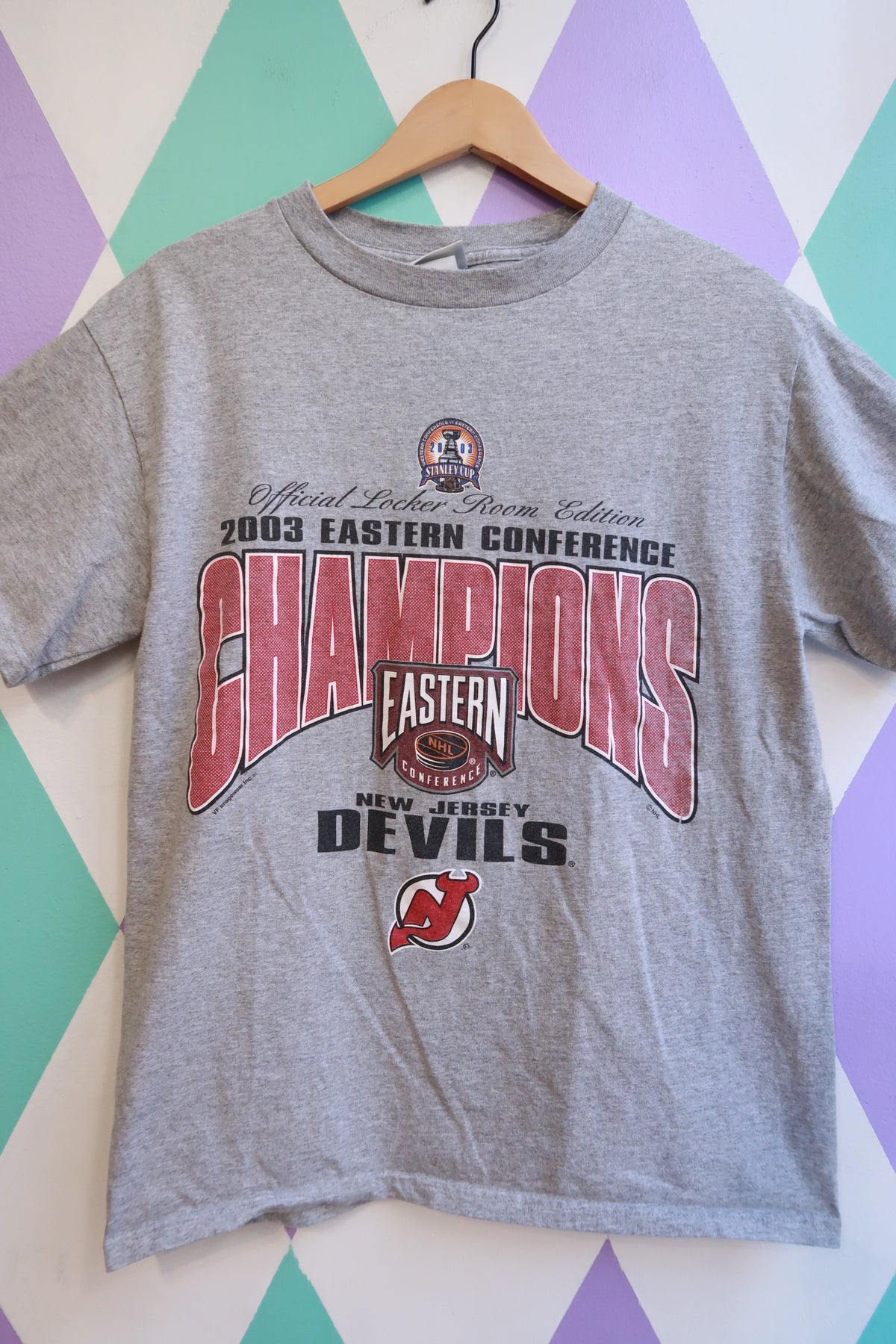 Vintage 2000s New Jersey Devils Eastern Conference Champions graphic tee - Elektra Vintage