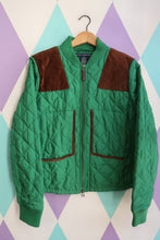 Load image into Gallery viewer, Vintage 2000s Ralph Lauren Sport Quilted Jacket w/ Calf Suede Patches - Elektra Vintage
