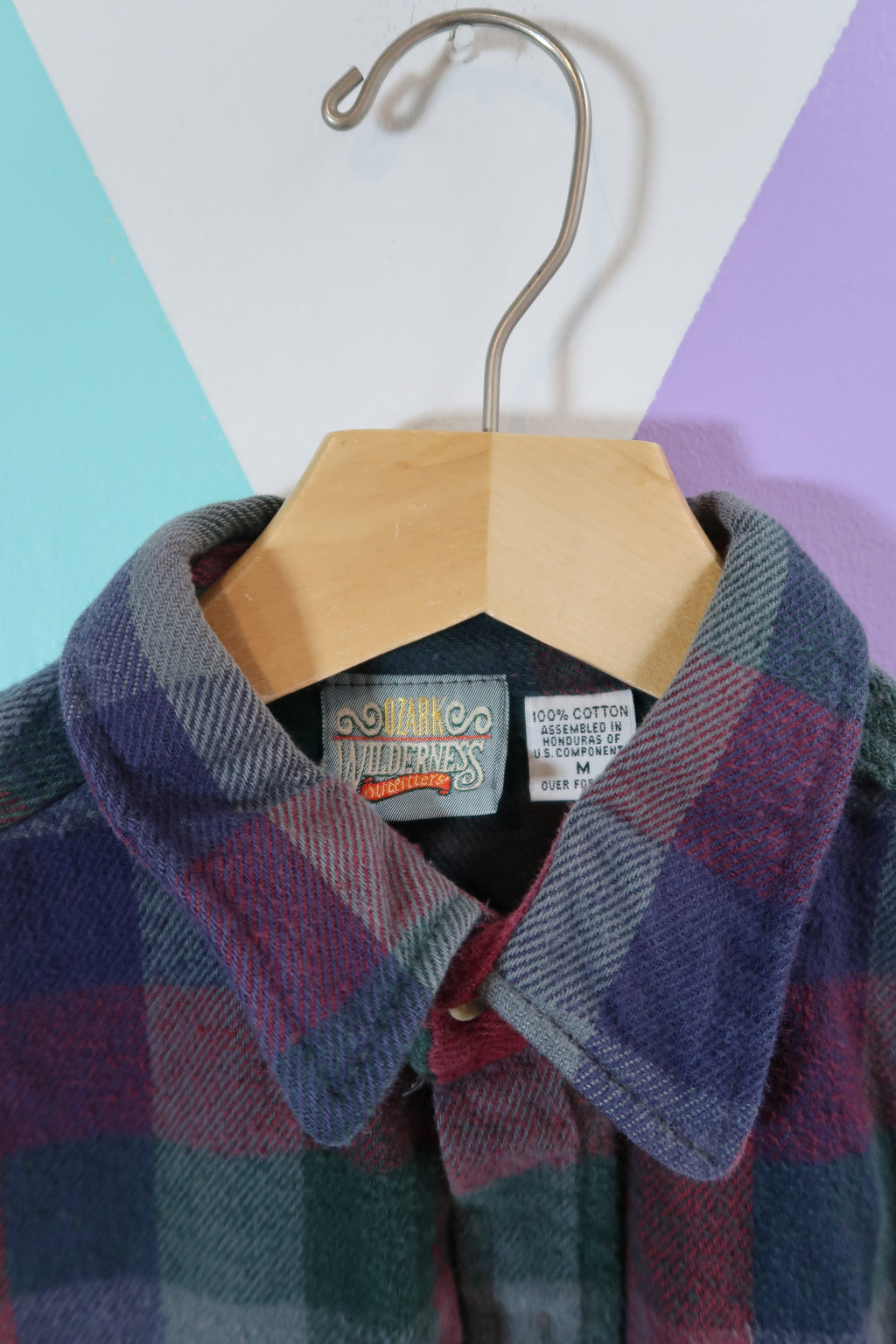 Vintage Plaid Flannel Button Down Shirt by Omari Wilderness