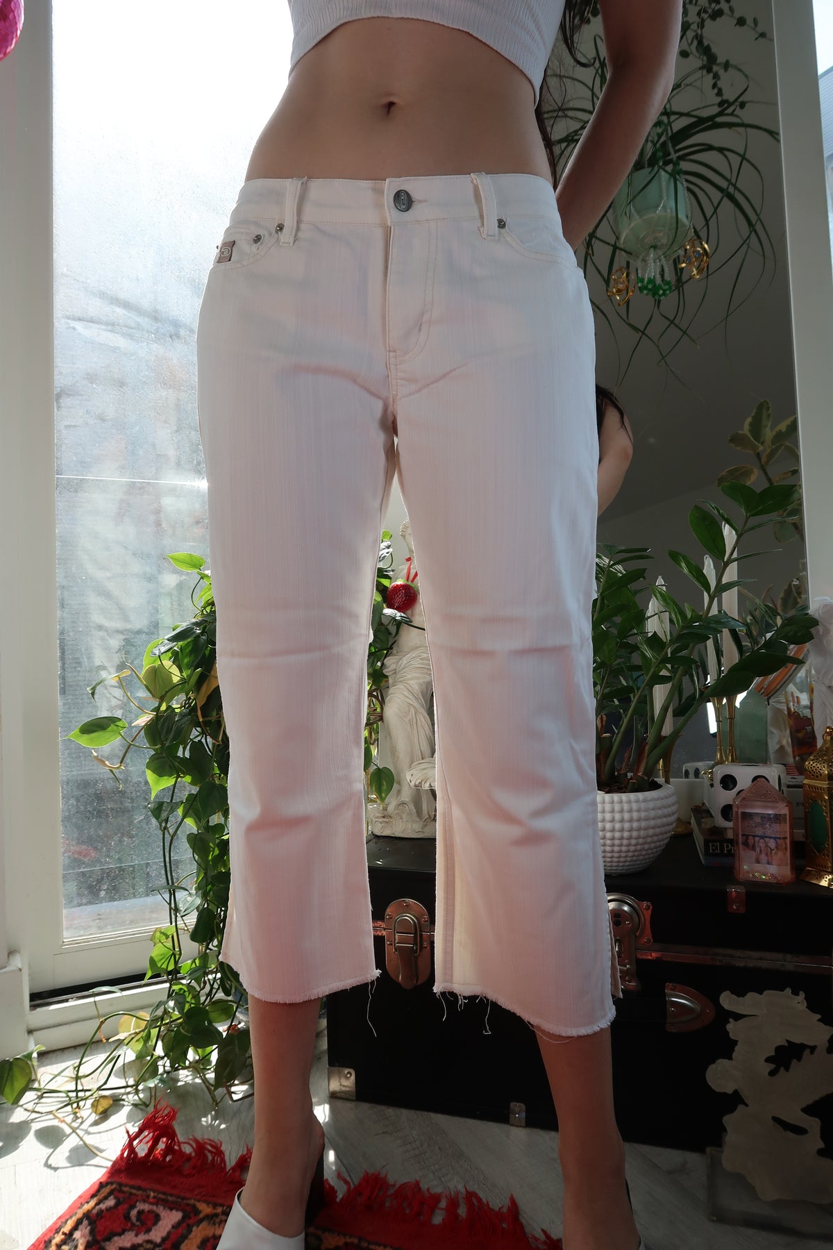 Vintage 2000s Bongo Star Denim Capri Jeans