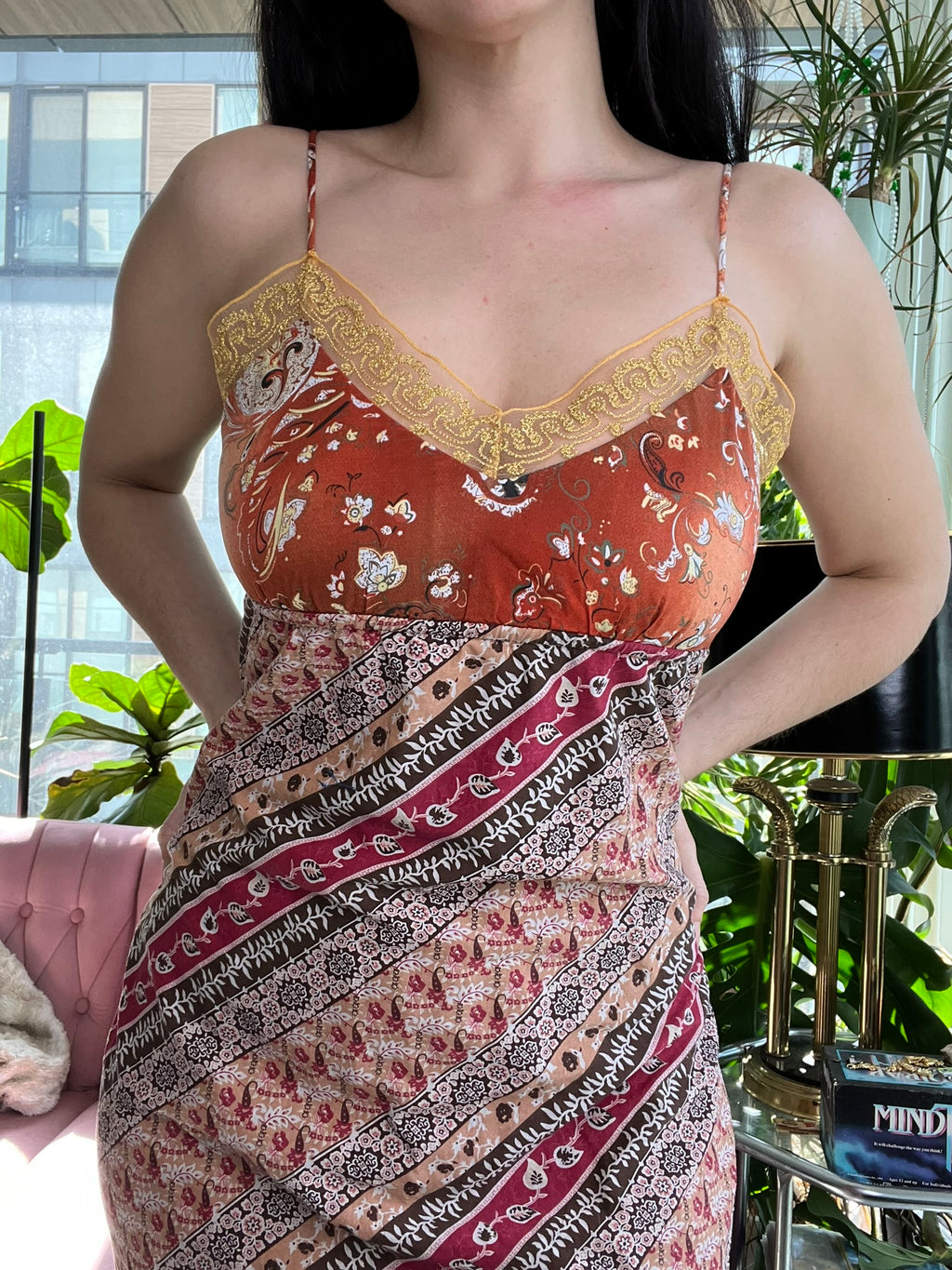 2000s Vintage Xhiliration Paisley Dress - Elektra Vintage
