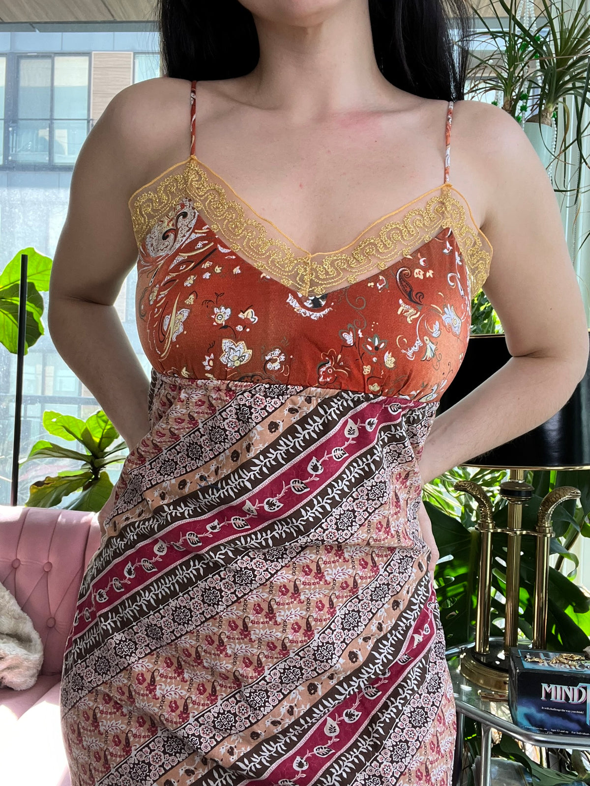 2000s Vintage Xhiliration Paisley Dress - Elektra Vintage