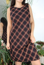 Load image into Gallery viewer, Vintage Plaid Wool Blend Dress
