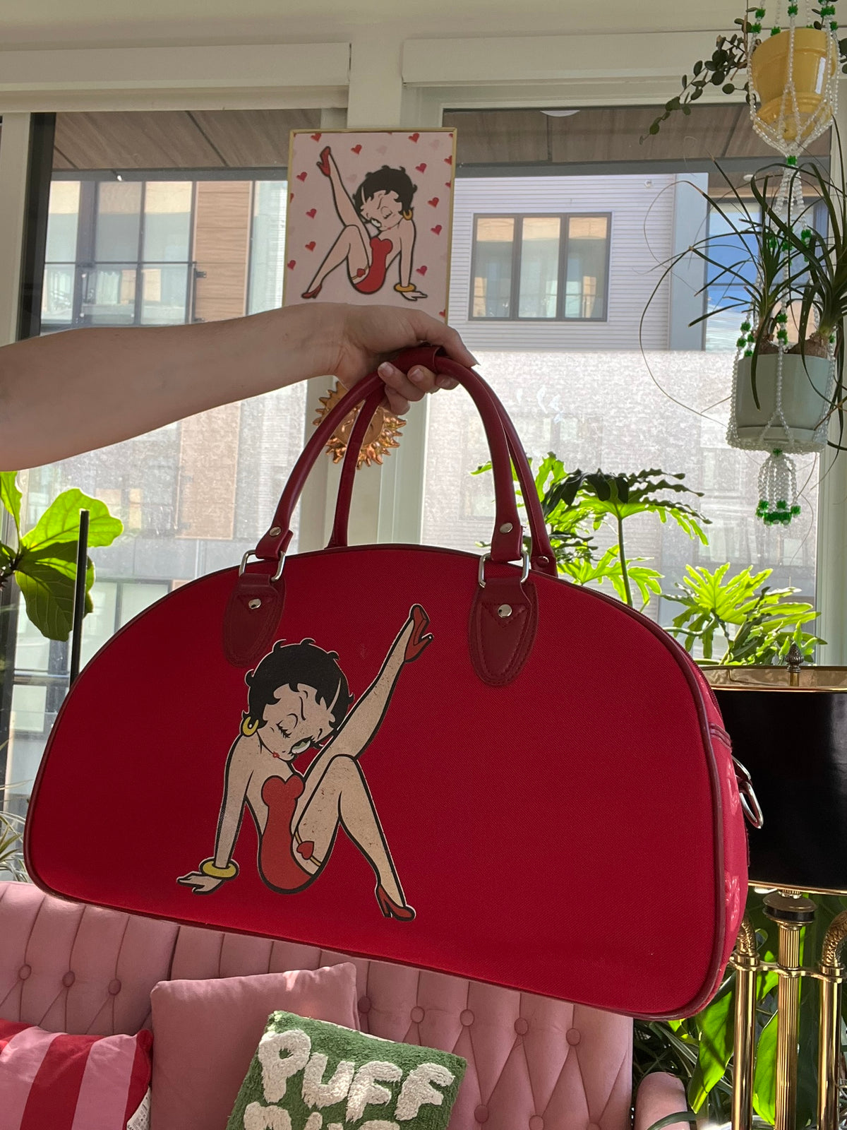 2000s Vintage Betty Boop Duffle Bag - Elektra Vintage
