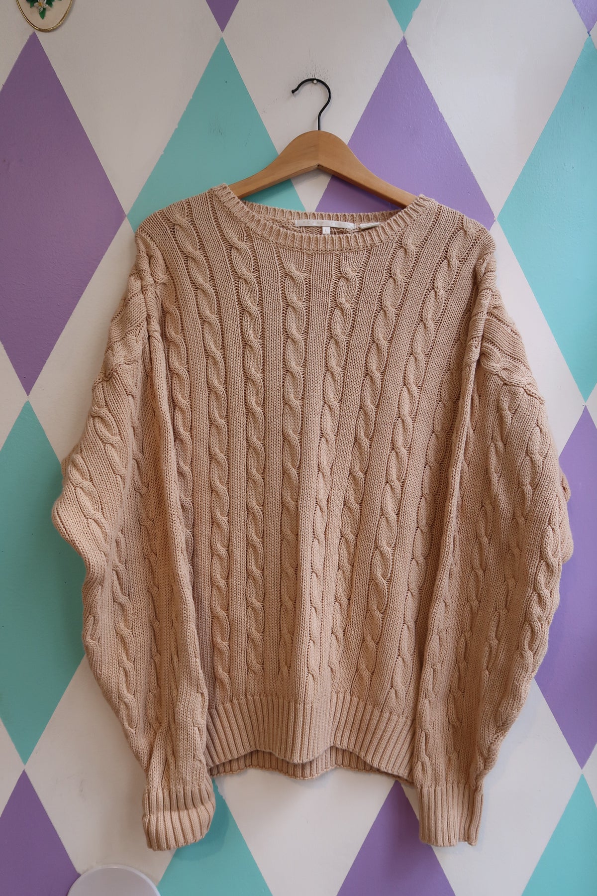 Vintage 1990s Cable Knit Sweater