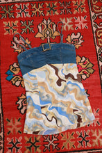 Load image into Gallery viewer, Vintage Y2K Forenza Plus Size Denim &amp; Abstract Print Babydoll Cami Top
