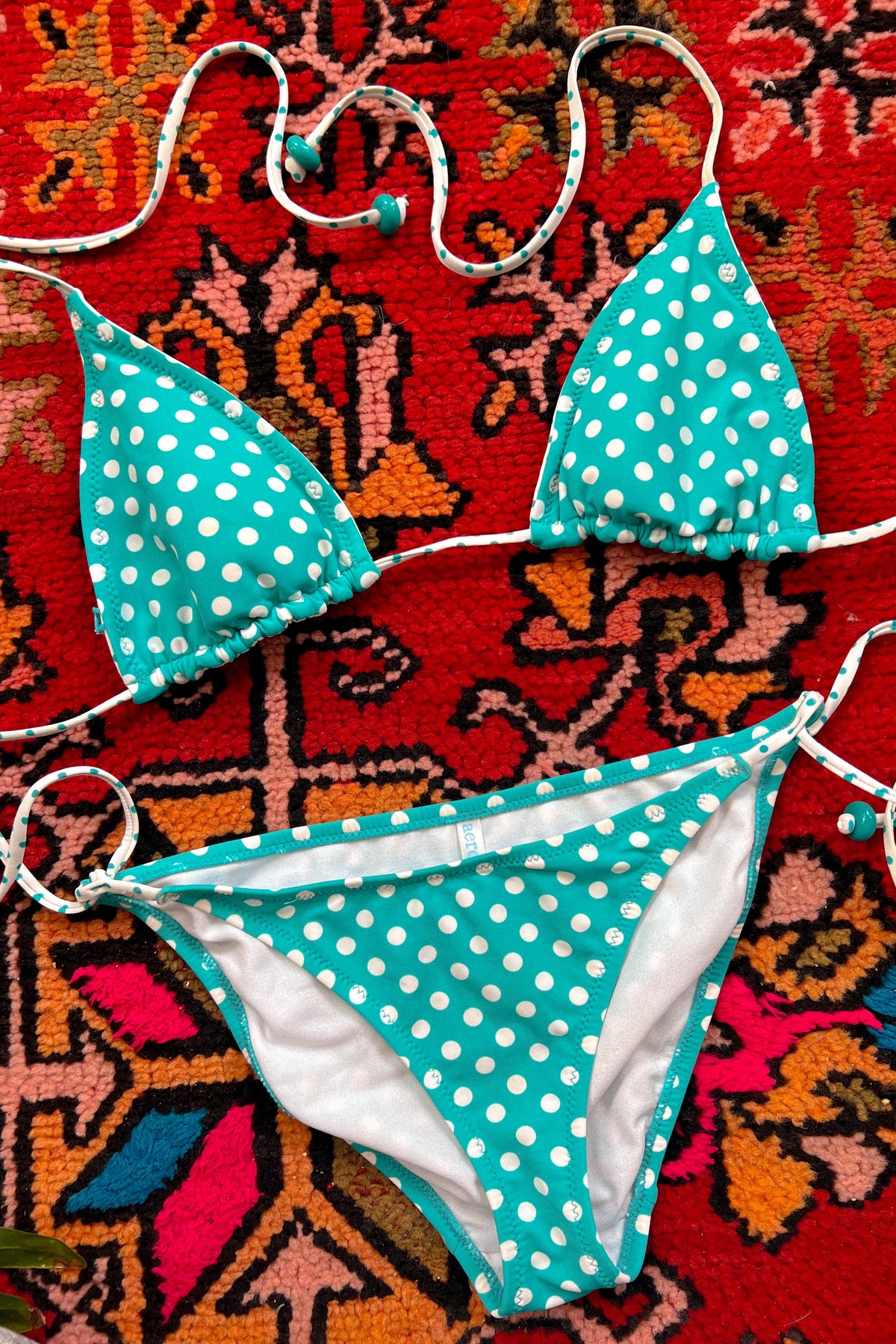 Vintage 2000s Aeropostale Polka Dot Bikini Set