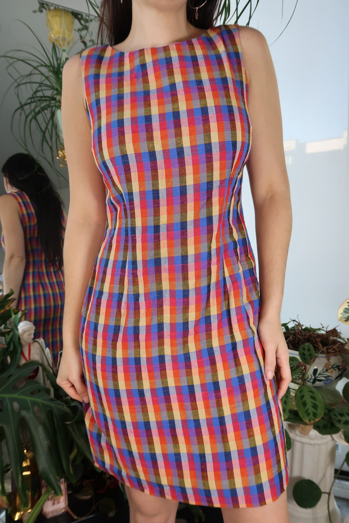 Vintage Plaid Dress