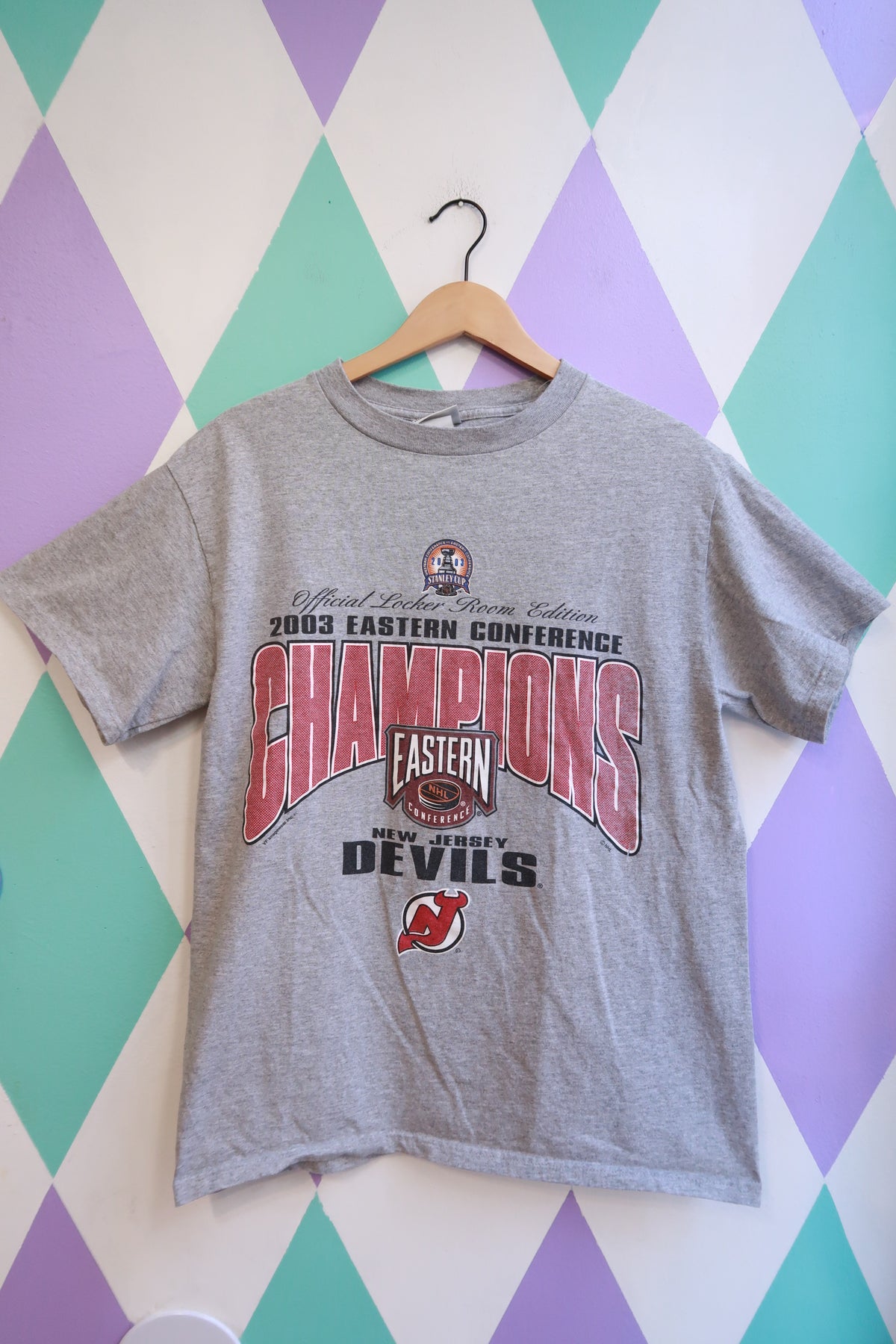 Vintage 2000s New Jersey Devils Eastern Conference Champions graphic tee - Elektra Vintage
