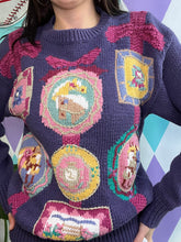 Load image into Gallery viewer, Vintage Horse Patchwork Knit Sweater
