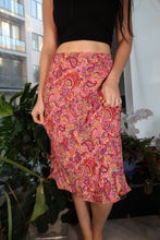 Load image into Gallery viewer, Vintage 2000s Pink Paisley Midi Skirt
