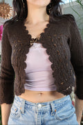 Vintage 2000s Nanette Lepore Brown Cardigan