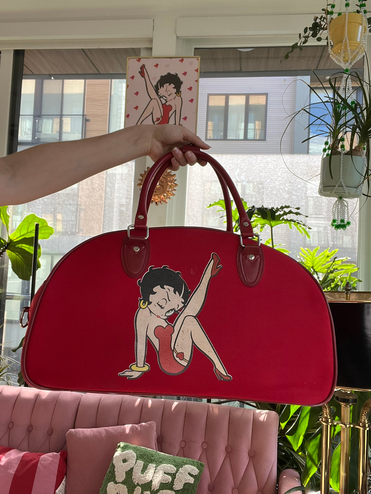 2000s Vintage Betty Boop Duffle Bag - Elektra Vintage