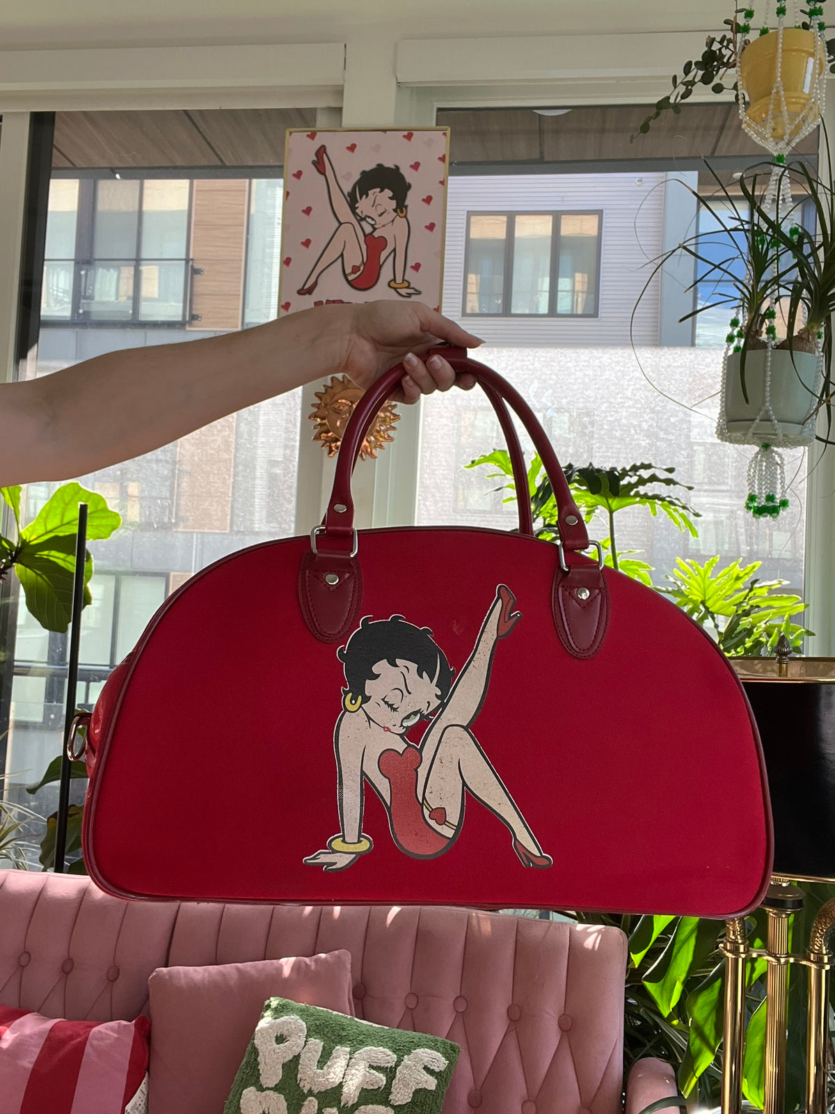 2000s Vintage Betty Boop Duffle Bag - Elektra Vintage