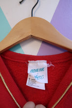 Load image into Gallery viewer, Vintage 90s “12 Days of Christmas” Sweatshirt – Red Holiday Graphic
