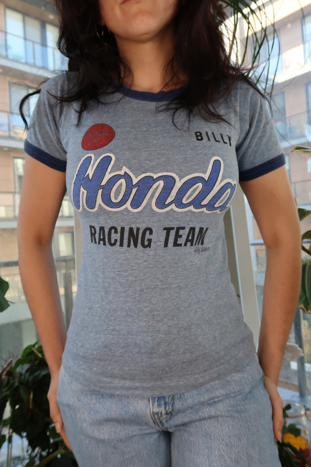 Vintage Honda Racing Team Ringer Tee