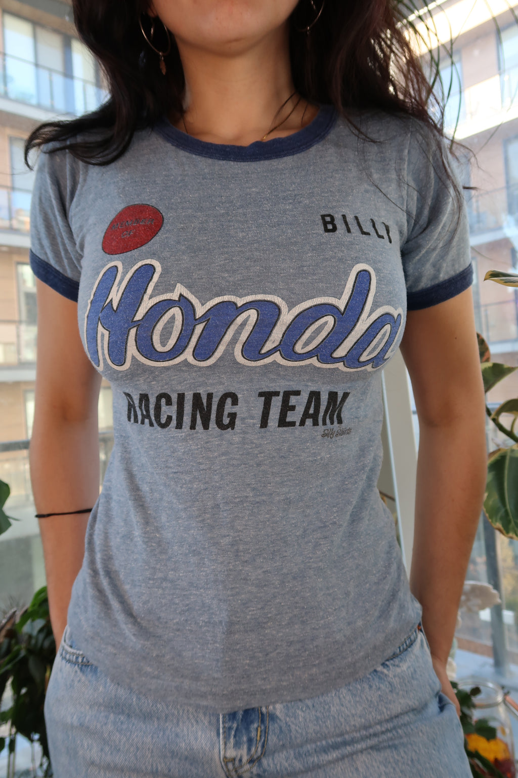 Vintage Honda Racing Team Ringer Tee